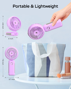 Ventilador Portátil de Mano para Exteriores, con Logotipo Personalizado, Ventilador Plegable de Escritorio para el Hogar, Ventilador de Bolsillo Eléctrico Recargable por USB, Mini Ventilador - Product Image 5