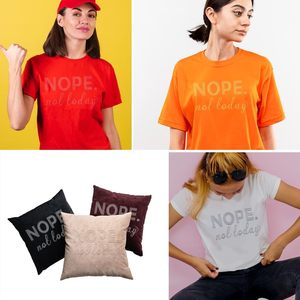 Vetro personalizzato strass ferro-su Hotfix trasferimento di calore decalcomania 'no non oggi 'bling Patch per abbigliamento - Product Image 2