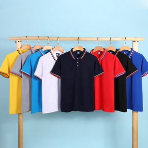 Мужские поло из полиэстера на заказ, однотонные, быстросохнущие, летние, модные, брендовые, 220 г, для гольфа, оригинальные поло для мужчин - Product Image 2