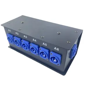 6CH Stage Light PowerCon Power distributor Box