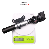 Pompe à baromètre manuelle pour vélo de route RIDERACE, mini, durable, pratique, ultra-légère, gonfleur de pneus de vélo avec manomètre