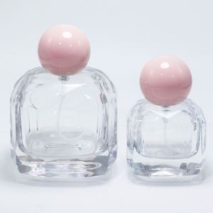 Mejor Precio, Botella de Perfume Vacía Rosa con Cierre a Presión, 30ml 50ml 100ml, Redonda con Caja de Empaque, Impresión Serigráfica, Recargable, Ecológica - Product Image 6