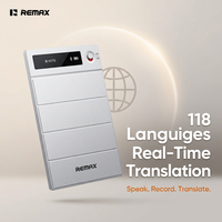 REMAX Enregistreur vocal intelligent IA 64 Go Transcription en temps réel 118 langues Double micro Magnétique Ultra-mince Enregistrement 32H