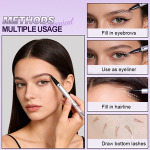 <span class=keywords><strong>Crayon</strong></span> à sourcils <span class=keywords><strong>liquide</strong></span> 2-en-1 et <span class=keywords><strong>cire</strong></span> à sourcils double embout, waterproof longue tenue, effet poil à poil naturel, avec <span class=keywords><strong>cire</strong></span> fixante - Product Image 5
