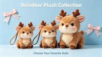Peluche Élan Personnalisée, Poupée Élan Animal de la Ferme, Cadeau Souvenir, Vente en Gros