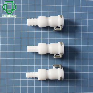 JU Plas Fitting POM <b>Plastic</b> APFD170 Quick Connect Female Coupling With Valve Stop For <b>Rubber</b> Hose 6.0-10.0mm - Product Image 1