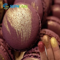 Poudre d'or comestible de qualité alimentaire entièrement naturelle 24 carats pour la décoration de gâteaux et les cocktails