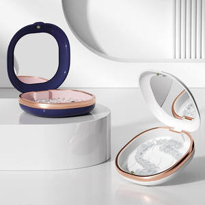 Nhựa cầm tay hàm răng giả Corrector hộp lưu trữ với gương trường hợp thuận tiện cho các thiết bị chỉnh răng và đầu bàn chải đánh răng - Product Image 1