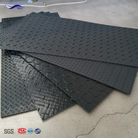 Tapis de protection du sol en HDPE haute densité, épaisseur 10 mm, résistant au feu et à l'usure, avec service de découpe pour la construction