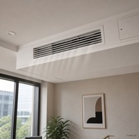 Grille d'aération de retour d'air avec registre en aluminium, réglable pour CVC