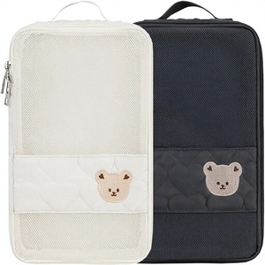 Bolsas Organizadoras de Pañales para Bebé, Paquete de <span class=keywords><strong>2</strong></span>, Impermeables, Colgantes, con Diseño de Oso, Reutilizables, Lavables, de Tela - Product Image 1