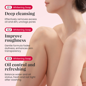 KORMESIC Private Label OEM 100g Korean Rose Whitening <b>Soap</b> Nature Bath <b>Soap</b> Bar Rich Foam Gentle Cleansing Whitening Lightening - Product Image 3