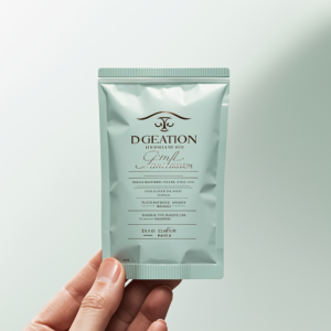 Digital Print <b>Small</b> Sample Sachet 3 Side Sealed Flat Pouch Matte Heat Sealable Plastic <b>Bags</b> Custom Printed Tea Powder Package - Product Image 1