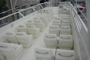 Grandsea 11,6 m, nouveau bateau-taxi rapide en fibre de verre, bateau de passagers avec moteur hors-bord - Product Image 5