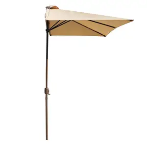 사용자 정의 방수 태양 발코니 야외 파티오 우산 비치 의자 벽 파라솔