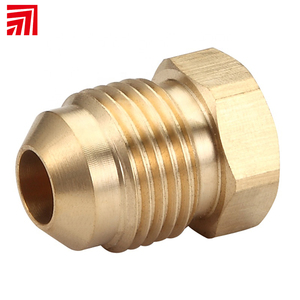Conector de Tubería de Cobre Pulido con Rosca Macho UNF <span class=keywords><strong>K513</strong></span>, Conector de Abocardado SAE de 45 Grados para Sistemas de Refrigeración, Marca Kingston - Product Image 1