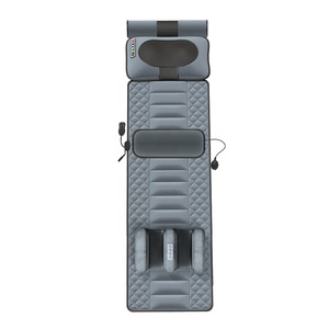 Điện đầy đủ cơ thể massage mat di chuyển cổ gối & 4 miếng đệm sưởi ấm rung động cơ thoải mái giường nệm - Product Image 2