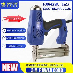 Pistolet à clous électrique 2-en-1 XINYI F30/425K/9025 18GA pour le bois, agrafeuse et <span class=keywords><strong>cloueur</strong></span> pour finitions et menuiserie - Product Image 2