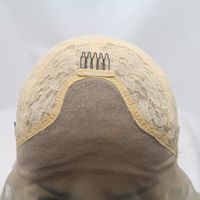Perruque longue en dentelle synthétique ombrée | Dégradé blond doré avec effet d'ombre de racine | Fibres respectueuses de la chaleur pour les mariages de plage