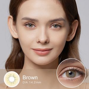 무료 컬러 콘택트렌즈 자연스러운 컬러 눈 콘택트렌즈 렌테스 데 콘탁토 브라운 컬러 콘택트렌즈 - Product Image 3