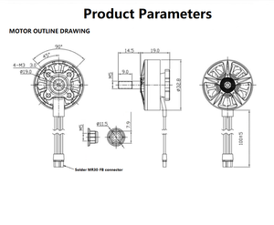 고성능 2807 1300Kv ID2807 RC 드론 모터 FPV 레이싱 드론 액세서리 - Product Image 5
