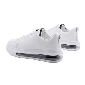 Chaussures de marche sportive à semelle pneumatique pour hommes et femmes, cuir PU blanc, Mac, semelle épaisse, conception éclairée et plate, vêtements d'extérieur pour l'école, été, hiver - Product Image 3