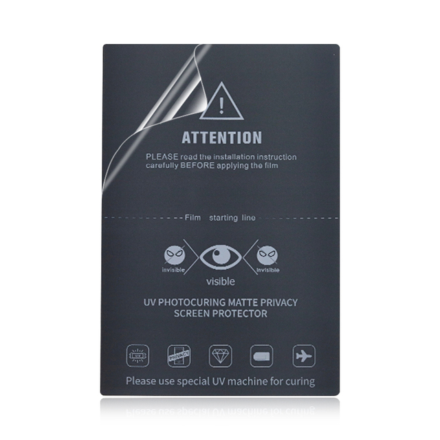 Full Coverage Universal Privacy Anti-Spy UV TPU Grade AAA Screen Protector Sheet for Mobile Phone