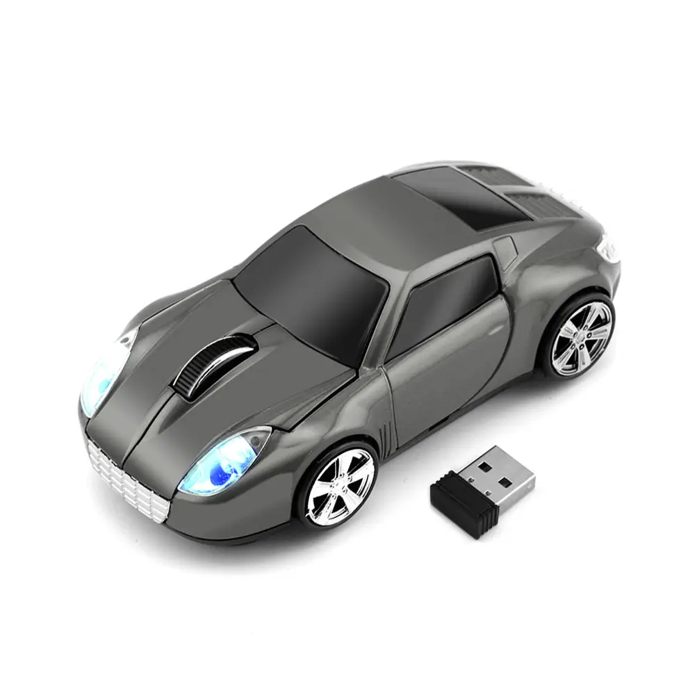 New USB 2.4GH Souris Optique Voiture Style Wireless Car USB2.0 Optical Mouse Mice For Laptop PC Computer