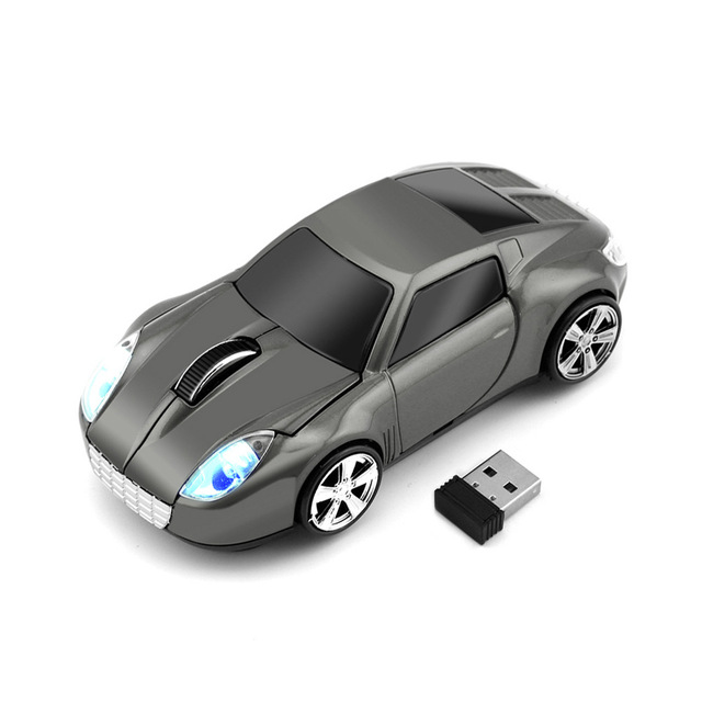 New 2.4GHz Wireless Gaming Car Style Optical Mouse for Laptop PC USB