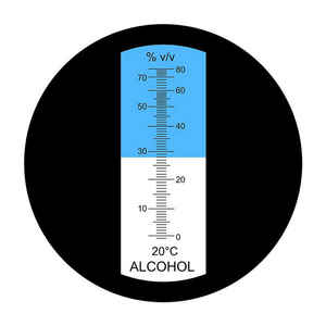 Usine de RHW-80VATC-P directement testeur de spiritueux alcoomètre 0-80% réfractomètre à alcool - Product Image 2