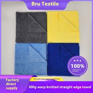 Serviette de coiffure et de lavage de voiture en microfibre tricotée chaîne 300G, non-déformable, séchage rapide, pour la maison et les produits de beauté, en coton - Product Image 5