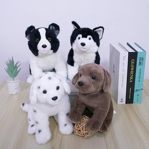 Lindo Peluche de <span class=keywords><strong>Husky</strong></span> <span class=keywords><strong>Siberiano</strong></span>, Juguete de Peluche Realista de Perro, Almohada Suave para Sofá, Muñeco de Confort, Regalos de Navidad al por Mayor - Product Image 4