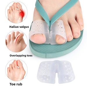 Sandales respirantes en matériau SEBS avec clip pour les orteils, pour <span class=keywords><strong>hallux</strong></span> <span class=keywords><strong>valgus</strong></span>, séparation des orteils superposés et correction des orteils arrière - Product Image 3