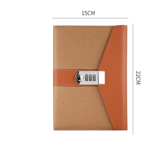 Christmas Promotion Gift Set Custom Logo A5 Portrait Format <strong>Lockable</strong> <strong>Diary</strong> for Girls Leather Notebook with Pen - Product Image 3