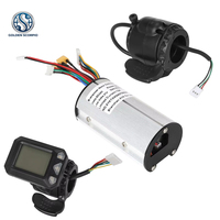 Controlador de Scooter de 36V 24V 250W, Kit de Acelerador con Pantalla, Batería de Litio Resistente al Agua de Fibra de Carbono de 5.5 Pulgadas