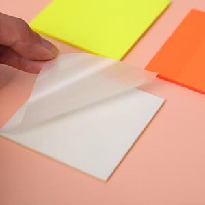 Custom Promotional Self Adhesive Stationary Mini <b>Sticky</b> <b>Note</b> Pad Color Transparent Memo Pad <b>Sticky</b> <b>Notes</b> - Product Image 2