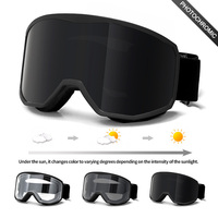 Lunettes de ski fournies par le fabricant, protection UV400, lentilles polarisées anti-buée, lunettes de sécurité pour snowboard adulte, lunettes de ski OEM