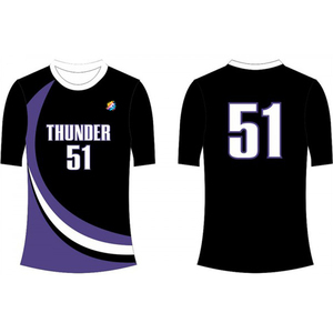 Uniforme de volley-ball pour femmes au prix d'usine - Conception personnalisée, 100% polyester, manches courtes, coupe ajustée - Product Image 3