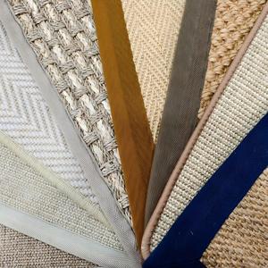 Tappeto in Sisal Intrecciato <span class=keywords><strong>a</strong></span> Spina di Pesce per Interni, con Bordo Autoaderente in Fibra Naturale, Personalizzabile con Logo OEM, Vendita Calda - Product Image 5