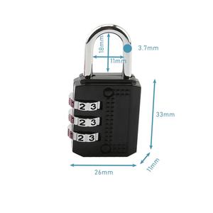 30 Mm Hangslot Combinatieslot Beste Prijs 3 Cijfers Combinatie Hangsloten Zware Hangslot-Weerbestendig Buitenshuis Hangslot - Product Image 2
