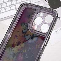 Casing ponsel kartun INS 3 in 1 Fundas dengan liontin penutup belakang penuh untuk iphone 15 16 17 pelindung De Celular Fundas