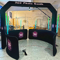 Cabina de Fotos Giratoria Inflable de 360 Grados, Accesorios para Selfies, Fácil de Instalar