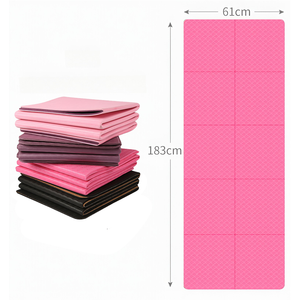 Tapete de Yoga Ecológico de TPE Reciclado, Modelo 2026, Plegable, para Gimnasio, Fitness y Pilates, con Opciones de Grosor de 4/6 mm - Product Image 1