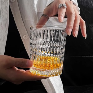 Bicchieri in Vetro Trasparente con Base Spessa e Taglio Prismatico, Bicchieri Hiball per Cocktail, Tequila, Soda, <span class=keywords><strong>Acqua</strong></span> Minerale, Stoviglie per Ristoranti e Cucine - Product Image 2