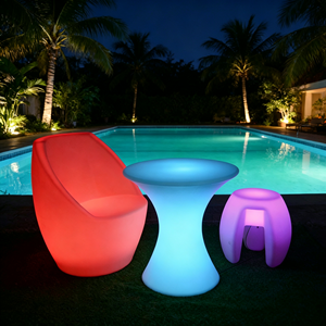 Chaise LED Lumineuse 69cm Rechargeable 16 Couleurs pour Salons, Cafés, Hôtels, <span class=keywords><strong>Bars</strong></span>, <span class=keywords><strong>Terrasses</strong></span> - Product Image 3