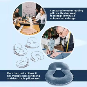Cross-border Bedside Backrest Lumbar Neck Support <b>Bed</b> Cushion U-shaped Maternity <b>Pillow</b> Removable Cover Poly-cotton Polyester - Product Image 4