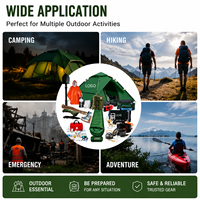 Perlengkapan Darurat Multifungsi Profesional Ringan Portabel Pertolongan Pertama untuk Hiking Camping Outdoor 2-3 Orang