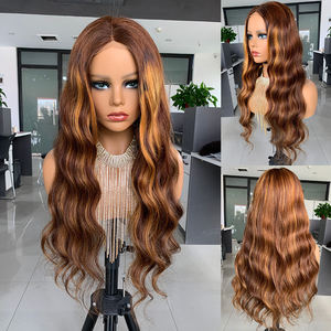 Perruques Moins Chères Cheveux Vierge Couleur Piano pour Femmes Noires Gros Ombré Miel Brésilien 100% Cheveux Humains Perruques Lace Front HD - Product Image 3