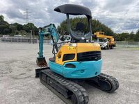 Mini-excavatrice sur chenilles d'occasion, modèle 2014, 90% neuve, pour moteur diesel, 3 tonnes, avec moteur, boîte de vitesses, pompe, roulement, testée, vidéo