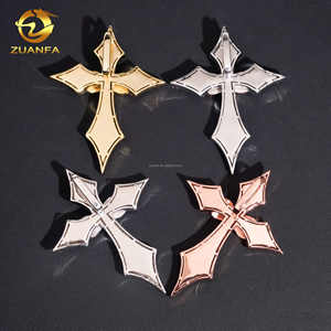 Novedades Collar Con Colgante De Cruz De Diamante Moissanita VVS1 En Plata S925 Y Certificado GRA, Joyería De Lujo Para Hombre Estilo Hip Hop - Product Image 5